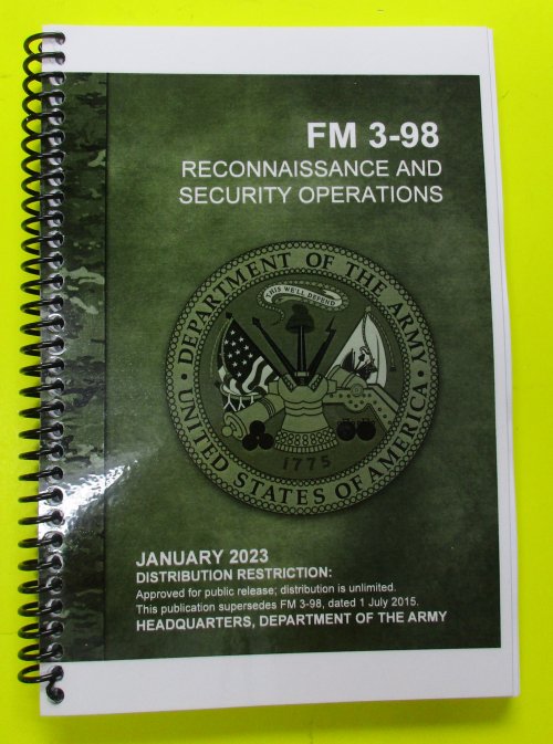 FM 3-98 Reconnaissance and Security Opns - 2023 - Mini size
